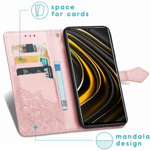 iMoshion Mandala Klapphülle Xiaomi Poco M3 - Roségold