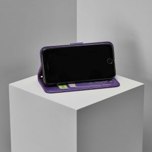Kleeblumen Klapphülle Xiaomi Redmi Note 9 - Violett