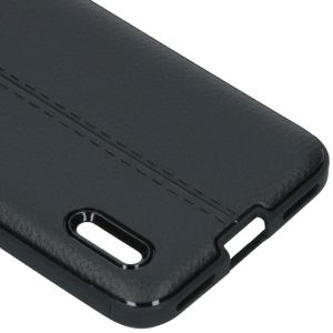 Leder Silikon-Case Schwarz für das Xiaomi Mi A3