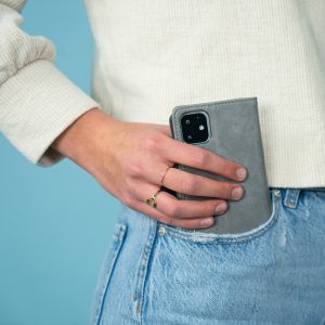 iMoshion Luxuriöse Klapphülle Xiaomi Mi Note 10 Lite - Grau