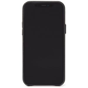 Decoded Dual Leather Backcover für das iPhone 12 (Pro) - Schwarz