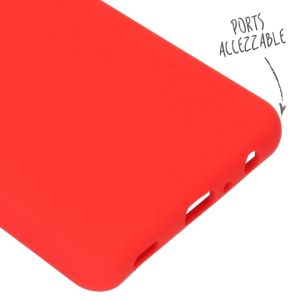 Accezz Liquid Silikoncase  für das Samsung Galaxy A72 - Rot