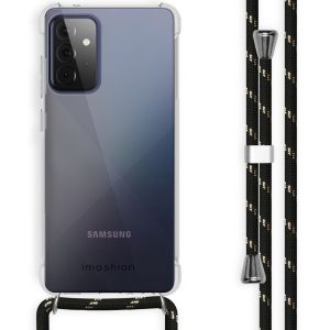 iMoshion Backcover mit Band Samsung Galaxy A72 - Schwarz / Gold