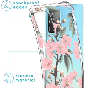 iMoshion Design Hülle mit Band Samsung Galaxy A52(s) (5G/4G) - Cherry Blossom
