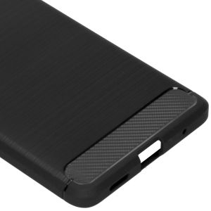 Brushed TPU Case Xiaomi Redmi Note 10 Pro - Schwarz