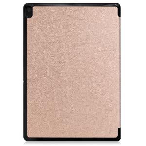 iMoshion Trifold Klapphülle für das Lenovo Tab E10 - Rose Gold