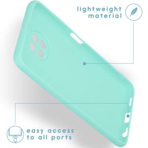 iMoshion Color TPU Hülle für Xiaomi Redmi Note 9T (5G) - Mintgrün