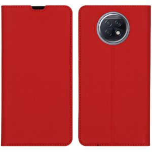 iMoshion Slim Folio Klapphülle Xiaomi Redmi Note 9T (5G) - Rot