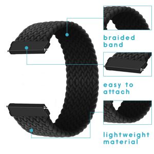 iMoshion Geflochtenes Nylon-Armband Amazfit GTR - Schwarz