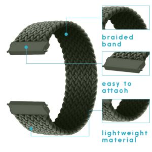 iMoshion Geflochtenes Nylon-Armband Amazfit GTR - Dunkelgrün
