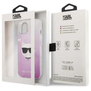 Karl Lagerfeld Hardcase Backcover Choupette für das iPhone 13 Mini - Rosa