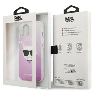 Karl Lagerfeld Hardcase Backcover Choupette für das iPhone 13 - Rosa