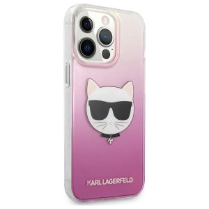 Karl Lagerfeld Hardcase Backcover Choupette für das iPhone 13 Pro - Rosa