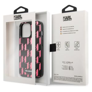Karl Lagerfeld Hardcase Backcover Monogram Plaque für das iPhone 13 Pro - Rosa