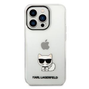 Karl Lagerfeld Hardcase Backcover Choupette für das iPhone 14 Pro Max - Transparent