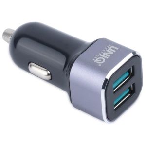Uniq Dual USB KFZ-Ladegerät + Micro-USB Kabel - 2,4A
