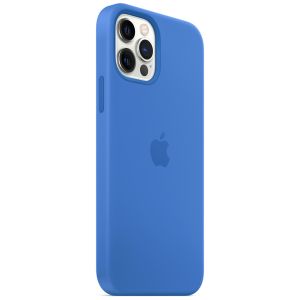 Apple Silikon-Case MagSafe iPhone 12 (Pro) - Capri Blue