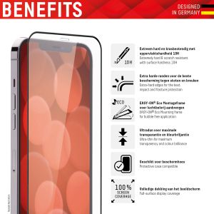 Displex Bildschirmschutzfolie Real Glass Full Cover für das iPhone 12 Pro Max