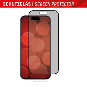 Displex Displayschutz aus gehärtetem Glas Privacy für das iPhone 15 / 15 Pro