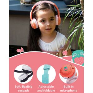 Planet Buddies Kabellosen Kopfhörer für Kinder - Eule