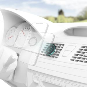 Hama ﻿MagLock 360° Handyhalterung für das Auto – MagSafe – Lüftungsgitter Armaturenbrett – Schwarz
