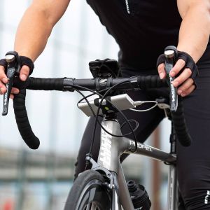 Bone ﻿Bike Tie Pro4 Universeller Handyhalter für das Fahrrad mit Powerstrap – Schwarz