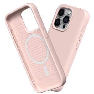 RhinoShield ﻿SolidSuit Back Cover MagSafe für das iPhone 15 Pro Max - Classic Blush Pink