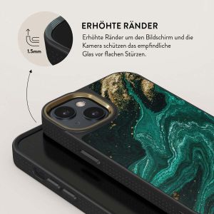 Burga Elite Gold Backcover für das iPhone 15 Plus - Emerald Pool