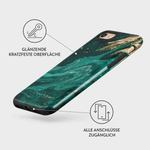 Burga Tough Back Cover für das iPhone SE (2022 / 2020) / 8 / 7 - Emerald Pool