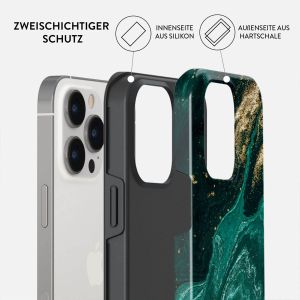 Burga Tough Back Cover MagSafe für das iPhone 14 Pro - Emerald Pool