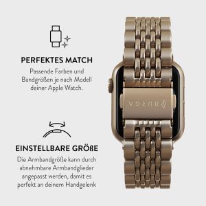 Burga Edelstahlarmband für das Apple Watch Series 1-9 / SE - 38/40/41mm -  Chic Royal - Gold