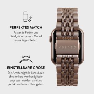 Burga Edelstahlarmband für das Apple Watch Series 1-9 / SE - 38/40/41mm - Chic Royal - Rose Gold