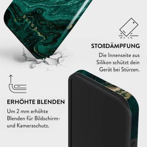 Burga Tough Back Cover für das iPhone 15 - Emerald Pool