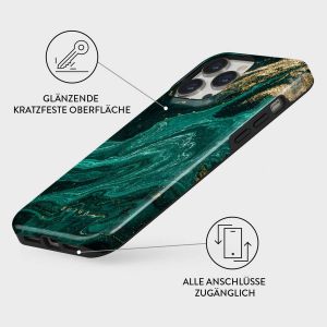 Burga Tough Back Cover für das iPhone 15 Pro - Emerald Pool