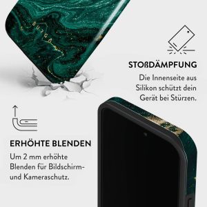 Burga Tough Back Cover für das iPhone 15 Pro - Emerald Pool