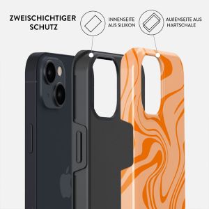 Burga Tough Back Cover für das iPhone 15 - High Vibrations