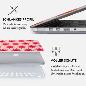 Burga Hardshell Hülle für das MacBook Air 13 Zoll (2018-2020) - A1932 / A2179 / A2337 - Sunset Glow