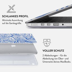 Burga Hardshell Hülle für das MacBook Air 13 Zoll (2022) / Air 13 Zoll (2024) M3 chip - A2681 / A3113 - Seven Seas