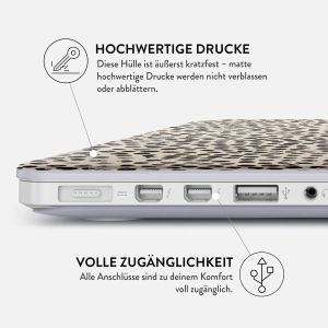 Burga Hardshell Hülle für das MacBook Air 13 Zoll (2022) / Air 13 Zoll (2024) M3 chip - A2681 / A3113 - Almond Latte