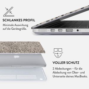 Burga Hardshell Hülle für das MacBook Pro 14 Zoll (2021) / Pro 14 Zoll (2023) M3 chip - A2442 / A2779 / A2918 - Almond Latte
