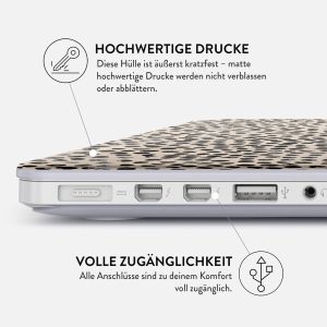 Burga Hardshell Hülle für das MacBook Pro 14 Zoll (2021) / Pro 14 Zoll (2023) M3 chip - A2442 / A2779 / A2918 - Almond Latte