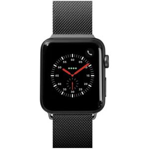 Laut Steel Loop für das Apple Watch Series 1-9 / SE / Ultra (2) - 42/44/45/49 mm - Schwarz