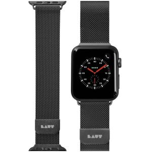 Laut Steel Loop für das Apple Watch Series 1-9 / SE / Ultra (2) - 42/44/45/49 mm - Schwarz