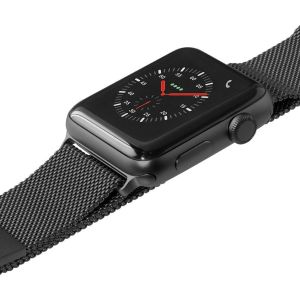 Laut Steel Loop für das Apple Watch Series 1-9 / SE - 38/40/41 mm - Schwarz