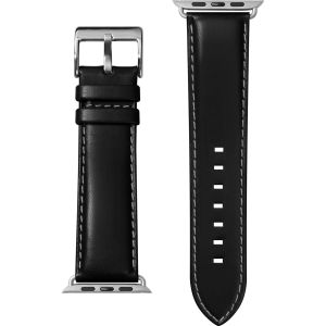 Laut Oxford Leather für das Apple Watch Series 1-9 / SE / Ultra (2) - 42/44/45/49 mm - Schwarz