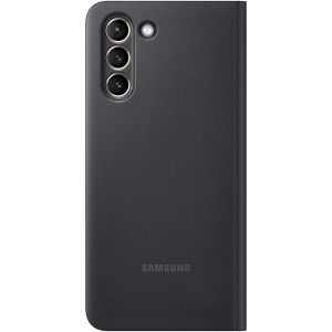 Samsung Original Clear View Cover Klapphülle + Adapter für das Galaxy S21 - Schwarz