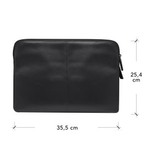 dbramante1928 Skagen Pro+ Sleeve - Laptop Hülle 14 Zoll - Laptop Sleeve - Echtes Leder - MacBook Pro 14 Zoll - Black