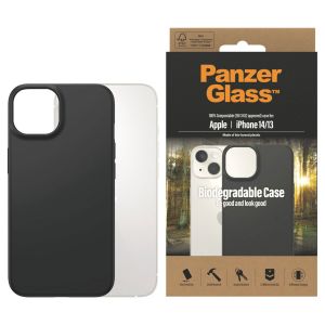 PanzerGlass Biodegradable Back Cover für das iPhone 14 - Schwarz