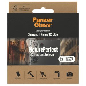 PanzerGlass Kameraprotektor aus Glas für das Samsung Galaxy S23 Ultra
