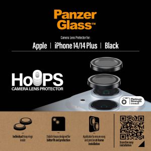 PanzerGlass Kameraprotektor Hoop Optic Rings für das iPhone 14 / 14 Plus